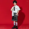 Sahne Giyim Çocuklar Koreli Japon Okulu JK Üniforma Kızlar Sailor Tarzı Gömlek Pileli Etek Şortları Kravat Set Öğrenci Kıyafet Takımları