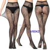 Socks Hosiery Women Long Sexy Hollow Out Fishnet Stockings Pantyhose Black High Waist Lace Transparent Stocking Pantyhose Y23