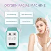 3 en 1 O2toDerm Oxygen Jet Mask Dome Facial Macine Spray Jet Peeling Blanchiment de la peau Soins en profondeur Rajeunissement Soins du visage Spa Machine avec LED Photon Therapy