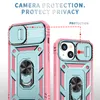 Coques de téléphone robustes avec béquille pour iPhone 14 13 Mini 12 14 Plus 12 11 Pro Max XS X XR 7 8G SE2 SE3 XS MAX 3 en 1 Protection de caméra TPU PC Coque de téléphone antichoc
