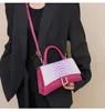 Mulheres Manuseda de ampulheta uma bolsa de ombro Moda Classic Snakespin Print de alta qualidade Sacos de extensão diagonal Bolsa de designer de luxo bolsa