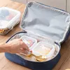 Backpackpakketten draagbare dubbele gelaagde lunchzak grote capaciteit voedsel geïsoleerd hot box dames picknick koeler handtas diner bento container p230524