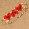 Bangle ZHONGVI MIYUKI Heart Bracelet Boho Women Turkish Evil Eye Bracelet Red Set Star Jewelry Pulsera Mujer 2020 Tassel Handmade Gifts