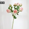 Dekorativa blommor 7 Big Head Imitation Torkad Rose Artificial Ins Nordic Vintage Silk Flower Table Tabltop Decorations