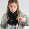 Scarves Keep Warm Autumn And Winter Cute Three-Dimensional Scarf Pineapple Grid Faux Fur