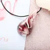 Pendant Necklaces 2023 Handmade Lampwork Glass Murano Waterdrop Necklace Elastic Cord Crystal Trendy Fashion Party Jewelry Women