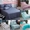 Sängkläder sätter Student Dormitory Sheet Dustproof Nonslip Bed Bread Printed Thicken Solor Double Bed Cover Linen 1216225M 230523