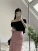 女性のトラックスーツスカートセット韓国ファッション2ピースセットレディースアウトフィット2023夏2衣装ベルベットガールズ