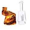 Cool Skull Silicone Bong Tubi Kit Bubbler Dry Herb Tabacco Filtro in vetro Imbuto Ciotola Cucchiaio Pipa ad acqua Narghilè portatile Fumo Portasigarette Tubo DHL