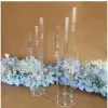 8pcs 10 heads Holders Wedding Decoration Centerpiece Candelabra Clear Candle Holder Acrylic Candlesticks for Weddings Event Party GG020