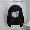 Designerkleidung Herren Sweatshirts Amires Am Hoodies Trendy Amies Hoodie Paradise Bird Parrot Palm Tree High Street Männer Frauen Lose Kapuzenpullover Trendmantel Ins Fas