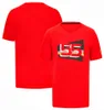 2023 F1 Camiseta Fórmula 1 Red Team Racing Camisetas Driver Fãs Moda Casual Camiseta de manga curta Camiseta esportiva de verão Camiseta