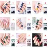 False Nails 30Pcs/set Patch Full Cover Press On Sticker Fake Easy To Move And Use Nail Art Tips For Girls Women