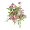 Dekorativa blommor Pretty Simulation Not Withered Exquisite Detales Artificial Party Decor Plastic Fake Faux Silk Flower