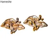 Hanreshe Hepatologist Gift LIX Broche Pins de alta qualidade Organos de cor de ouro Anatomia Amostra de jóias de emblema de lapela