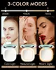 Compact Makeup Mirror 2 Sided Rechargeable Cosmetic Mirror 1X/5X Magnification LED Lighted Travel Mirror 3 Colors Brightness Dimmable