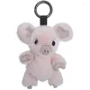 Porte-clés importés réel mignon tirelire pendentif en peluche poupée voiture porte-clés bijoux à la mode Accessori Miri22