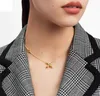 Couples Desingers Luxurys Pendant Necklace Letter Necklace Gift Classic Womens Mens Fashion Designer Jewelry with tags