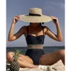 Tengweng Black Mesh Bikini 2022 Bandeau Sexy High Taille Swimwear Vrouw 2 stuks Set zwempak Badpak Dames Baden Beach AA230524