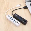 Mini USB Hub 2.0 Porta Multi Splitter 3 com leitor de cartão TF 5 Adaptador HAB para acessórios para PC