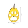 Aluminium Alloy Dog Paw Keychain Bottle Opener Beer Opener Tool Key Tag Chain Ring Random Colors Wholesale