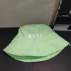 Printemps/Été Mince Denim Pêcheur Chapeau Miu Lettre Designer Beanie Cap Usé Polyvalent Seau Chapeau Enfants Bassin Chapeau