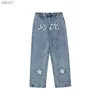 Men's Jeans Men's Jeans Men's Spring Embroidered Stars Embroidery Cowboy Restoring Ancient Ways Men And Women With Head Straight Hip-hop Male L230520