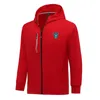 U.S. Lecce Mens Jackets 가을 따뜻한 코트 레저 야외 조깅 후드 스웨트 셔츠 전체 지퍼 긴 소매 캐주얼 스포츠 자켓