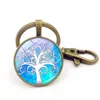 Nyckelringar Ship Tree of Life Pendant Keychain Time Gem Gift R235 Mix Order 20 stycken Mycket nyckelringar Drop Leverans smycken DHWJS