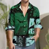Men's Casual Shirts Clothing Turn Down Collar Long Sleeve Printed Street Seaside Stylish Daily Fashion Spring Summer Men's Novelty