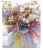 Papier d'emballage 20pcs / lot Plaid Damier Imperméable Artisanat Papier DIY Bouquet De Fleurs Papier D'emballage Emballé Cadeau Emballage Fleur Emballage Papier 230523