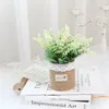 Decorative Flowers Nordic Style Set Artificial Flower Lavender Wholesale Plant Home Decoration Bouquet Material With Linen Wrapped Wedding