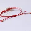 Bracelets porte-bonheur Couple chanceux Bracelet corde rouge tissé à la main boeuf zodiaque étudiant ami enfants année cadeaux artisanat fille bijoux