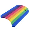 Nässkydd Rainbow Swimming Float Board Kids Swing Pool Float Learning Training AIDS Kickboard Plate Surf Water Safe Tool Air Madrasses 230524