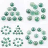 Pedras preciosas aventurina natural 12 mm Cabochon Cabochon No Hole Fit Acessórios para jóias DIY Finding Finding U3252 Drop Delivery Dh8pt