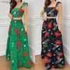 2 피스 드레스 2023 여름 뉴 여자 드레스 섹시한 인쇄 허리 패션 2 조각 세트 T230524
