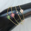 Charm-Armbänder, 10 Stück, schlankes, elegantes Blumen-Armband, Kristallschmuck, Damen-Geschenk 40167