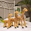 Plüschpuppen, 35–55 cm, echte Plüsch-Giraffe, gefüllt, weich, lebensechte Aanimals, weiche Puppe für Kinder, Heimdekoration, Geburtstagsgeschenk für Kinder 230523