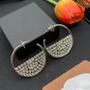 Designer Classic Earrings ccity Luxury Stud Brand Women Jewelry Gold Earring high-qualit Woman ohrringe 7855