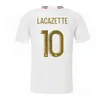 23 24 Maillot de Foot Lacazette Soccer Jerseys Home Caqueret ol Aouar Football قمصان Dembele 2023 2024 Cherki Barcola Man Kids Kits Lyon Tops Fans Player نسخة