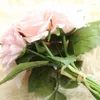 Decoratieve bloemen 1 Bouquet Kunstmatige rozen Hybride Peony Bloemhuwelijk Bruid Houd zijden Daisy voor trouwhuis tafel feest decoratie