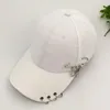 Berety Europejska i amerykańska sieć osobowości Iron Ring Baseball Cap Student Han Version Bend Dren Winter