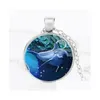 Pendant Necklaces Best Gift Creative Time Gem Necklace 3D Dolphin Glass Sweater Chain Wfn378 With Mix Order 20 Pieces A Lot Drop Del Dhwtr