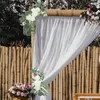 Fleurs décoratives 2 pièces artificielles arc de mariage tournesols guirlande pour toile de fond porte jardin fournitures décoration