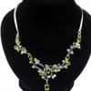 Kedjor 22g 925 Solid Sterling Silver Necklace Chain Golden Citrine Violet Tanzanite Green Peridot Rodolite Garnet CZ Woman's Gift