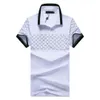 2023SL Designer Stripe Polo Shirt T Shirts Snake Polos Bee Floral Mens High Street Fashion Horse Polo Luxury T-Shirt#G-G