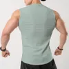 Tops pour hommes gym fitness Fitness Henbuilding entraîne