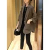 Damskie garnitury damskie Blazer High-end luksusowa kurtka z długim rękawem koreańska moda luźna luźna płaszcze z płaszczem designerski odzież vintage