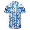 Camisas de designer de homens de verão Shoort Sleeve Casual Camisas Casuais Moda Loja Estilo de praia Tshirts respiráveis ​​Tees Tamanho da roupa M-3xl 21