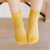 Chaussettes 5 paires / lot de coton pour enfants Site de mode mignon Printemps Été 1-3-5-8-12 ans adolescents garçons et filles chaussettes de sol pour bébé G220524